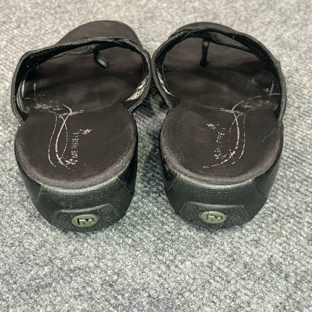 Merrell Sandals Women’s 6 Sundial Cross Slip On Strappy Gorpcore Wedge Black - Picture 4 of 8